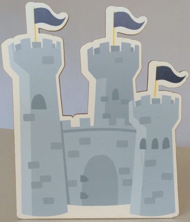 Display de Mesa Castelo Ursinho Príncipe - Pegue e Monte Leão de Judá 