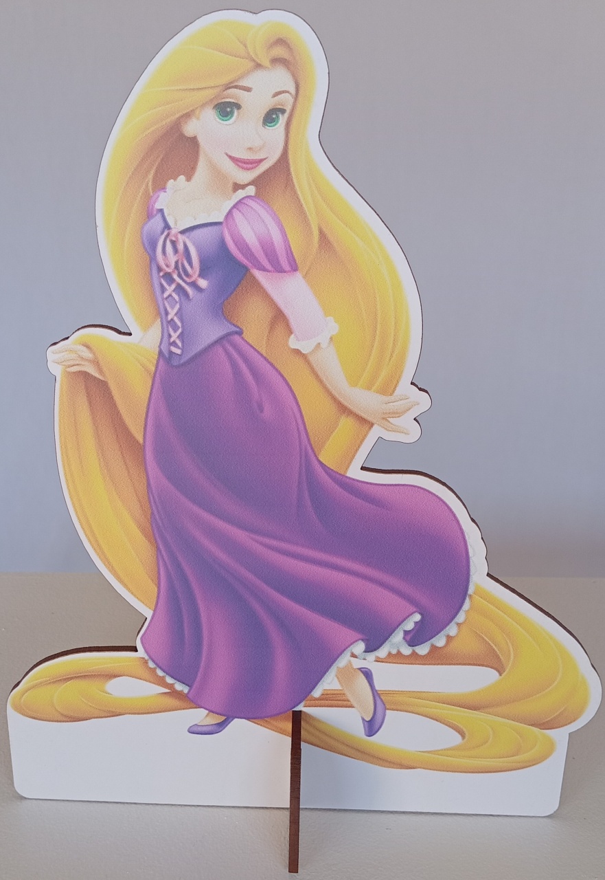 Display de Mesa Princesa Rapunzel - Pegue e Monte Leão de Judá 
