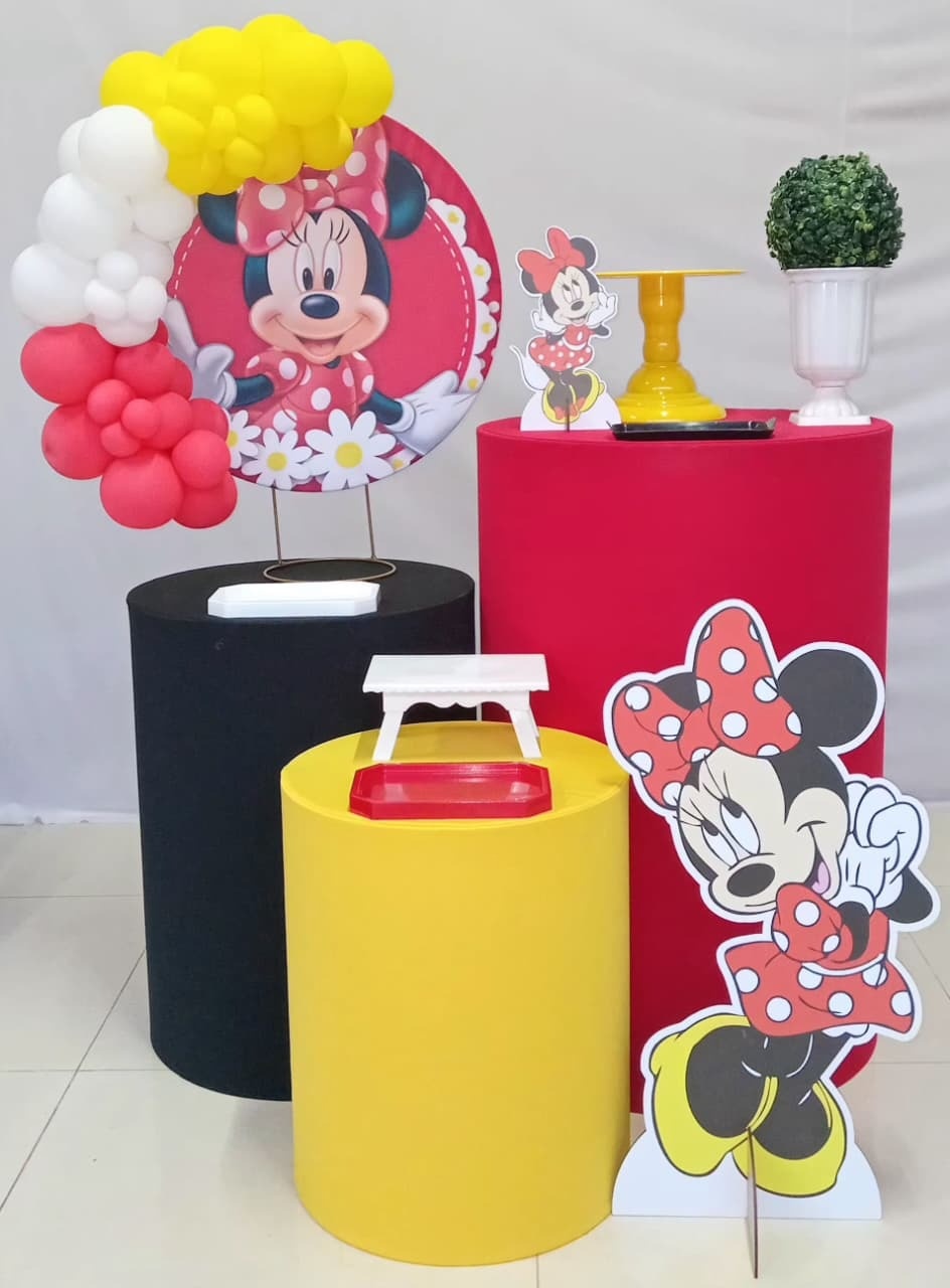 Festa Na Mesa Minnie Vermelha   - Pegue e Monte Leão de Judá 