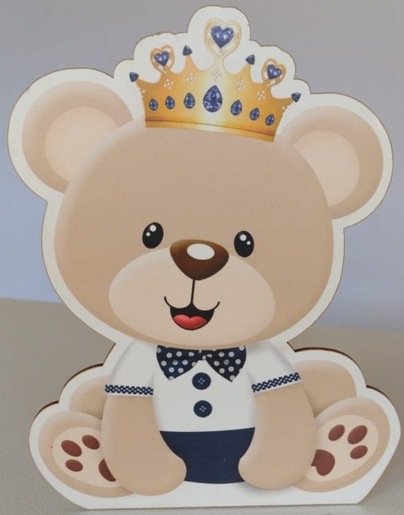 Display de Mesa Ursinho Príncipe - Pegue e Monte Leão de Judá 