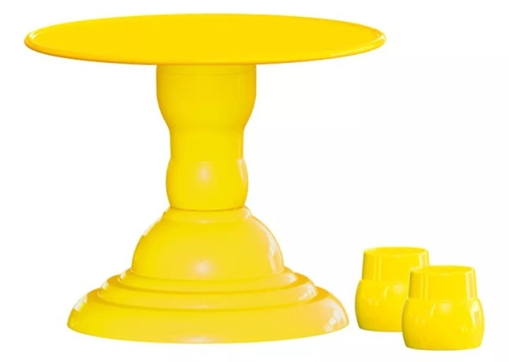 Boleira 22Cm Amarelo  - Pegue e Monte Leão de Judá 