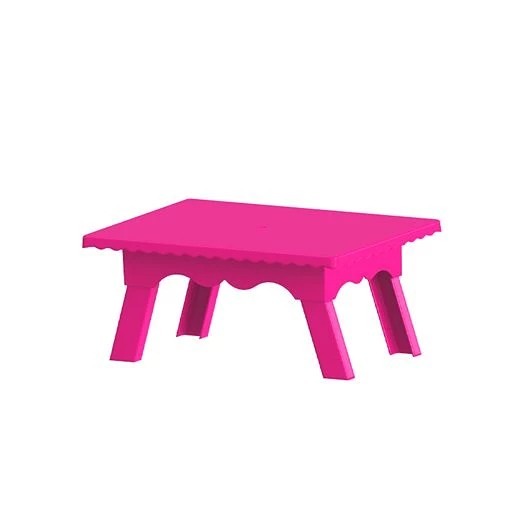 Mesinha Decorativa Renda Rosa Pink - Pegue e Monte Leão de Judá 