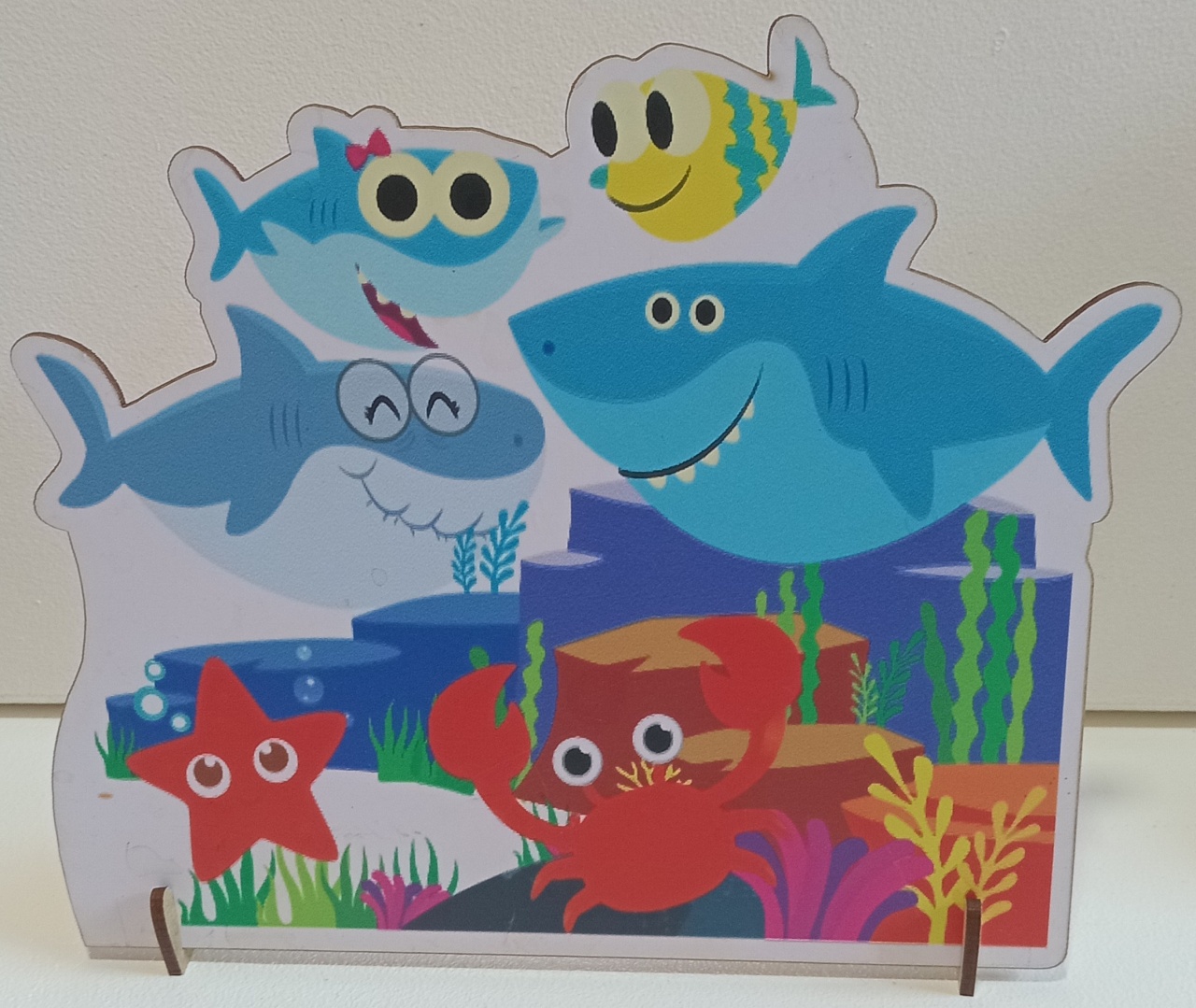 Display de Mesa Baby Shark - Pegue e Monte Leão de Judá 