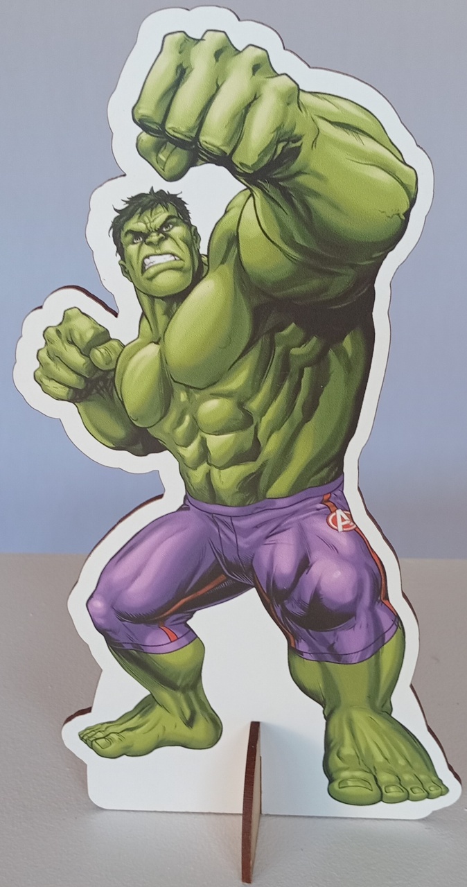 Display de Mesa Hulk Vingadores - Pegue e Monte Leão de Judá 