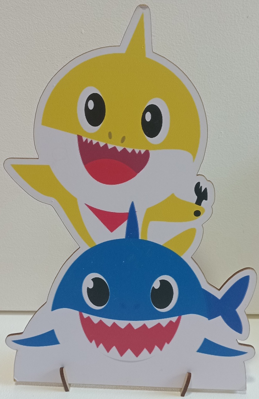 Display de Mesa Baby Shark - Pegue e Monte Leão de Judá 