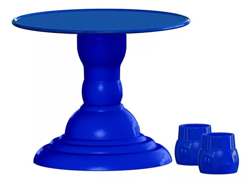 Boleira 22Cm Azul Royal - Pegue e Monte Leão de Judá 