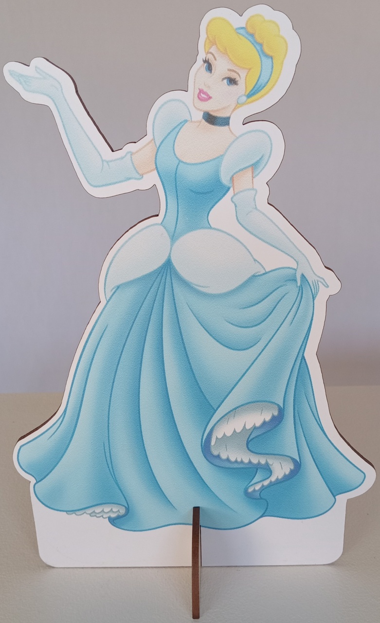Display de Mesa Princesa Cinderela - Pegue e Monte Leão de Judá 