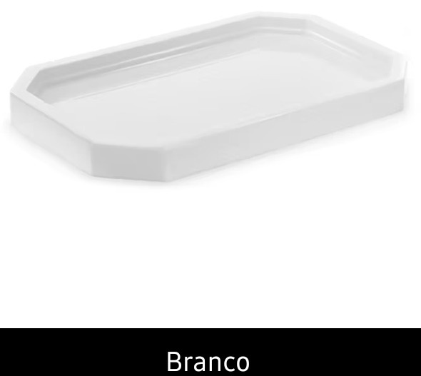 Bandeja Mini Lapidada Branca - Pegue e Monte Leão de Judá 