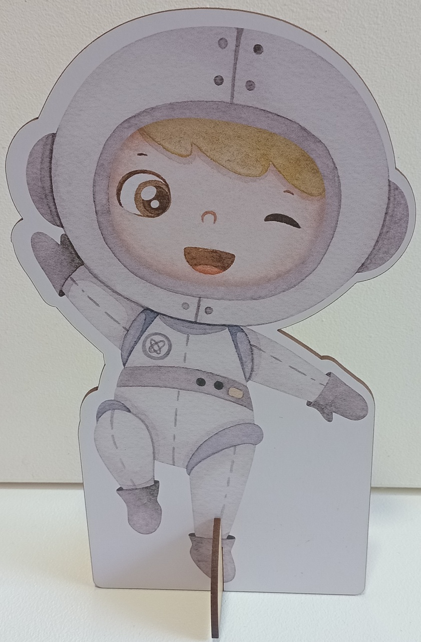 Display de Mesa Astronauta - Pegue e Monte Leão de Judá 
