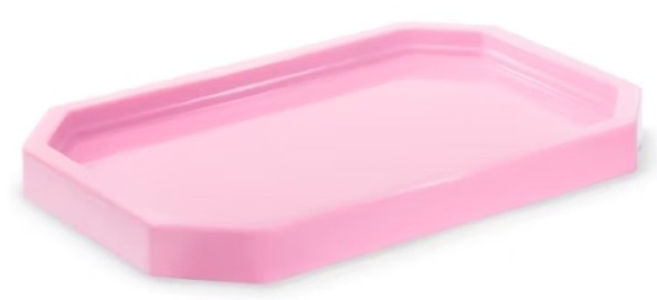 Bandeja Mini Lapidada Rosa Bebê  - Pegue e Monte Leão de Judá 