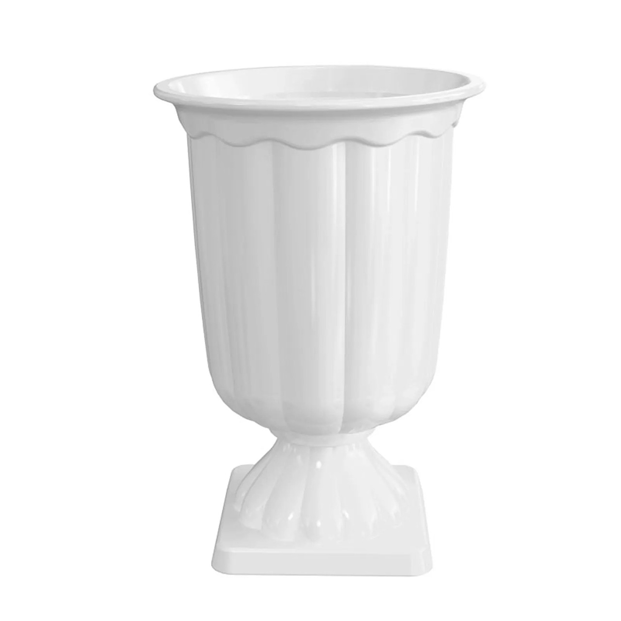 Vaso Grego Médio Branco - Pegue e Monte Leão de Judá 