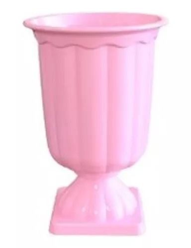 Vaso Grego Médio Rosa Bebê - Pegue e Monte Leão de Judá 