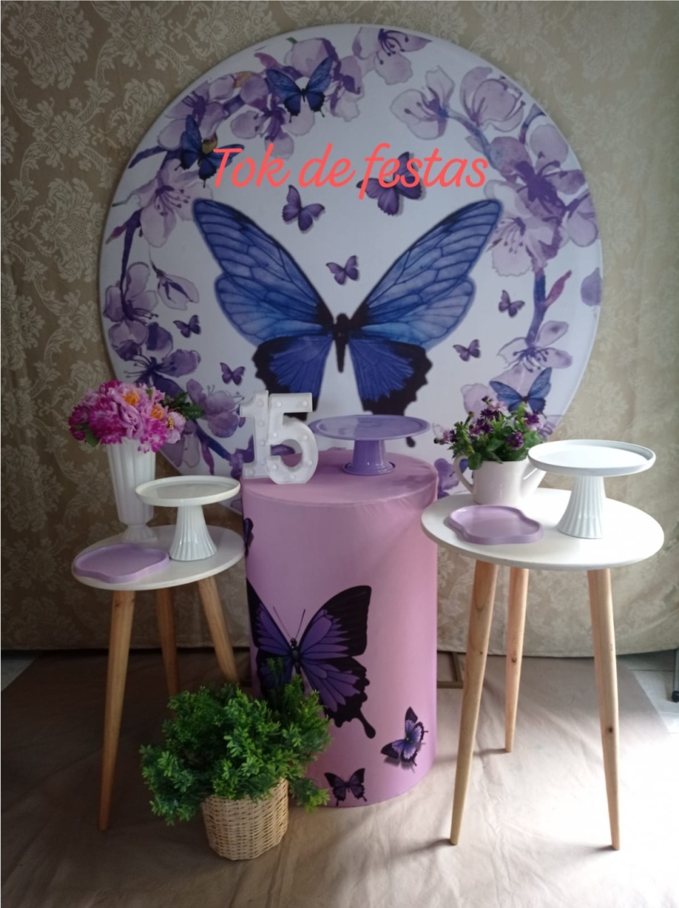 Borboleta Lilas - Tok de Festas 