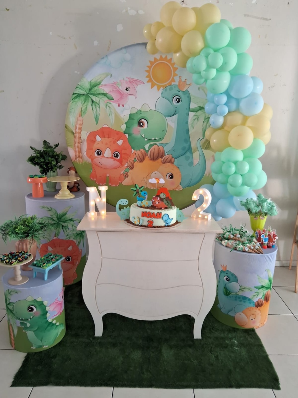 Dinossauro Baby Rubi - Tok de Festas 