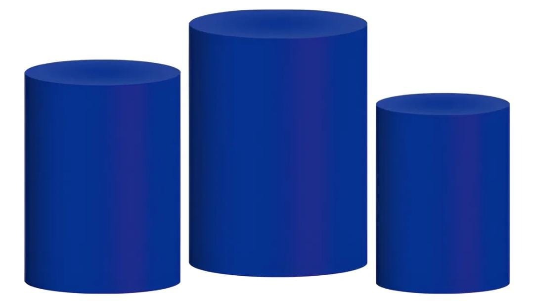 Capas de Cilindros Azul Royal - Tok de Festas 