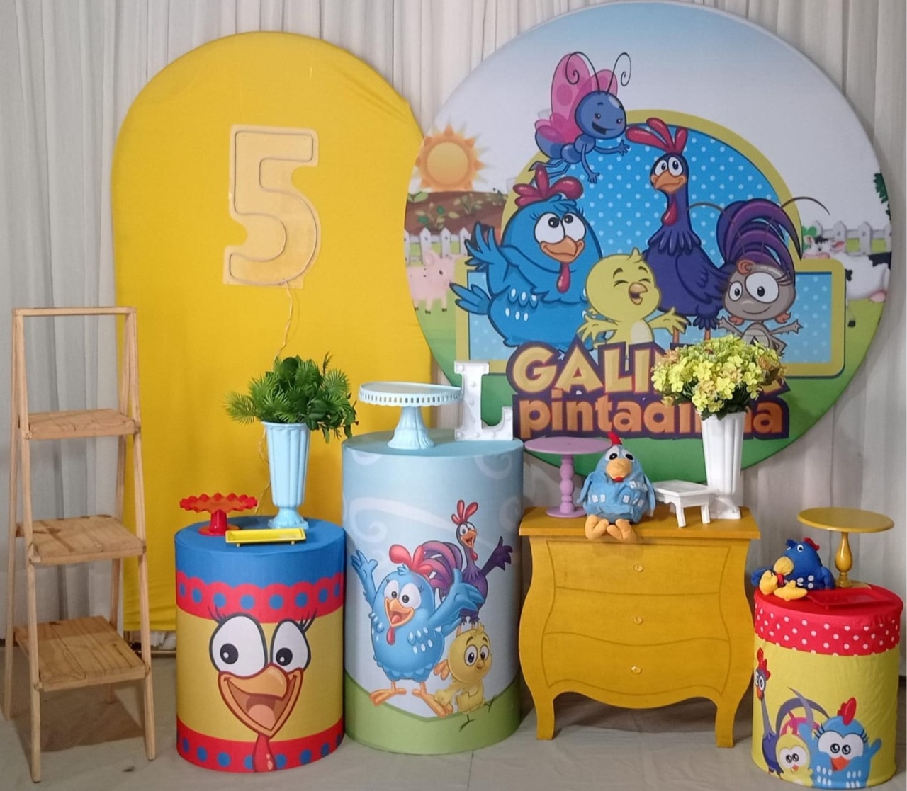 Galinha Pintadinha Azul Jade - Tok de Festas 