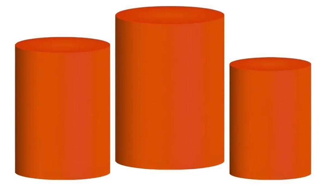 Capas de Cilindros Laranja  - Tok de Festas 