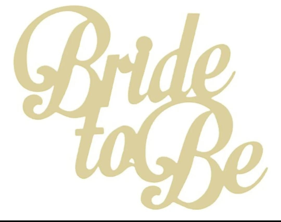 Letreiro Mdf Bride To Be - Tok de Festas 