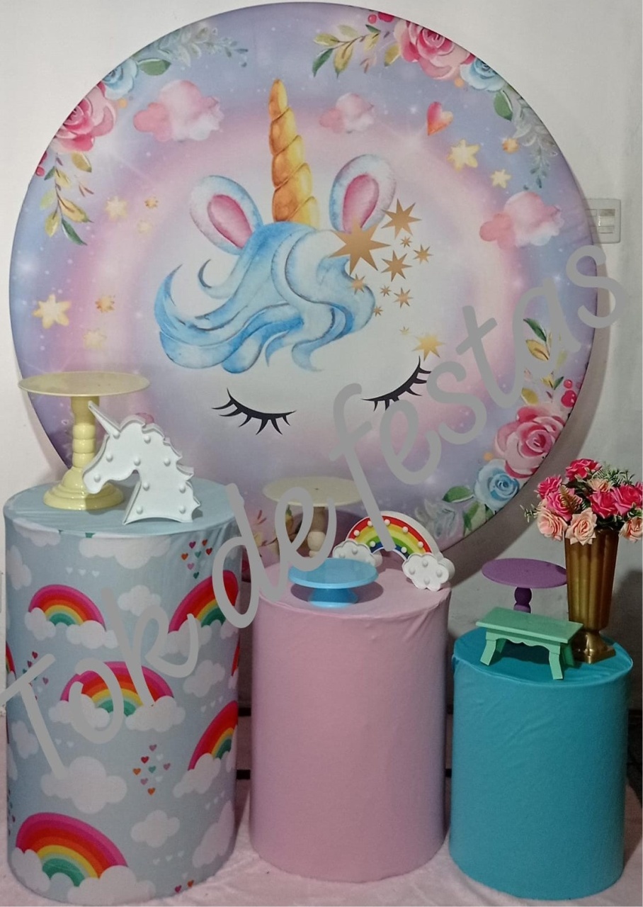 Unicornio Rosto  - Tok de Festas 