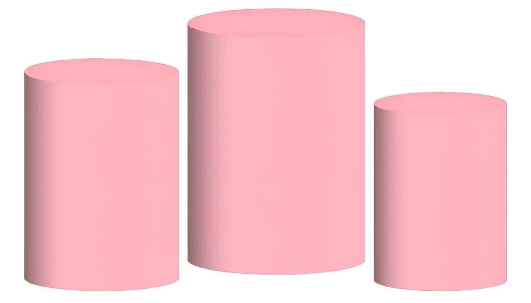 Capas de Cilindros Rosa Bb - Tok de Festas 