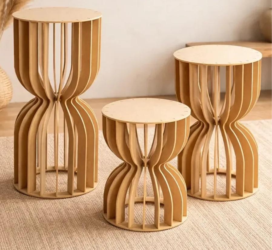 Mesa Ampulheta Trio - Tok de Festas 