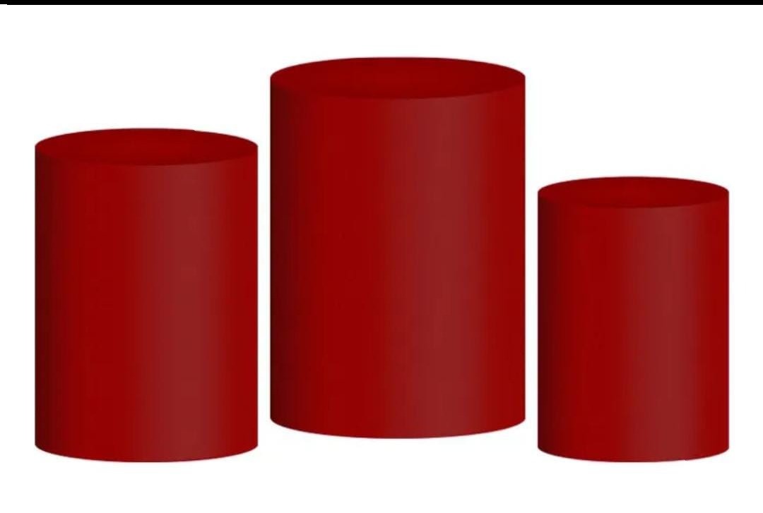 Capas Cilindros Vermelho  - Tok de Festas 