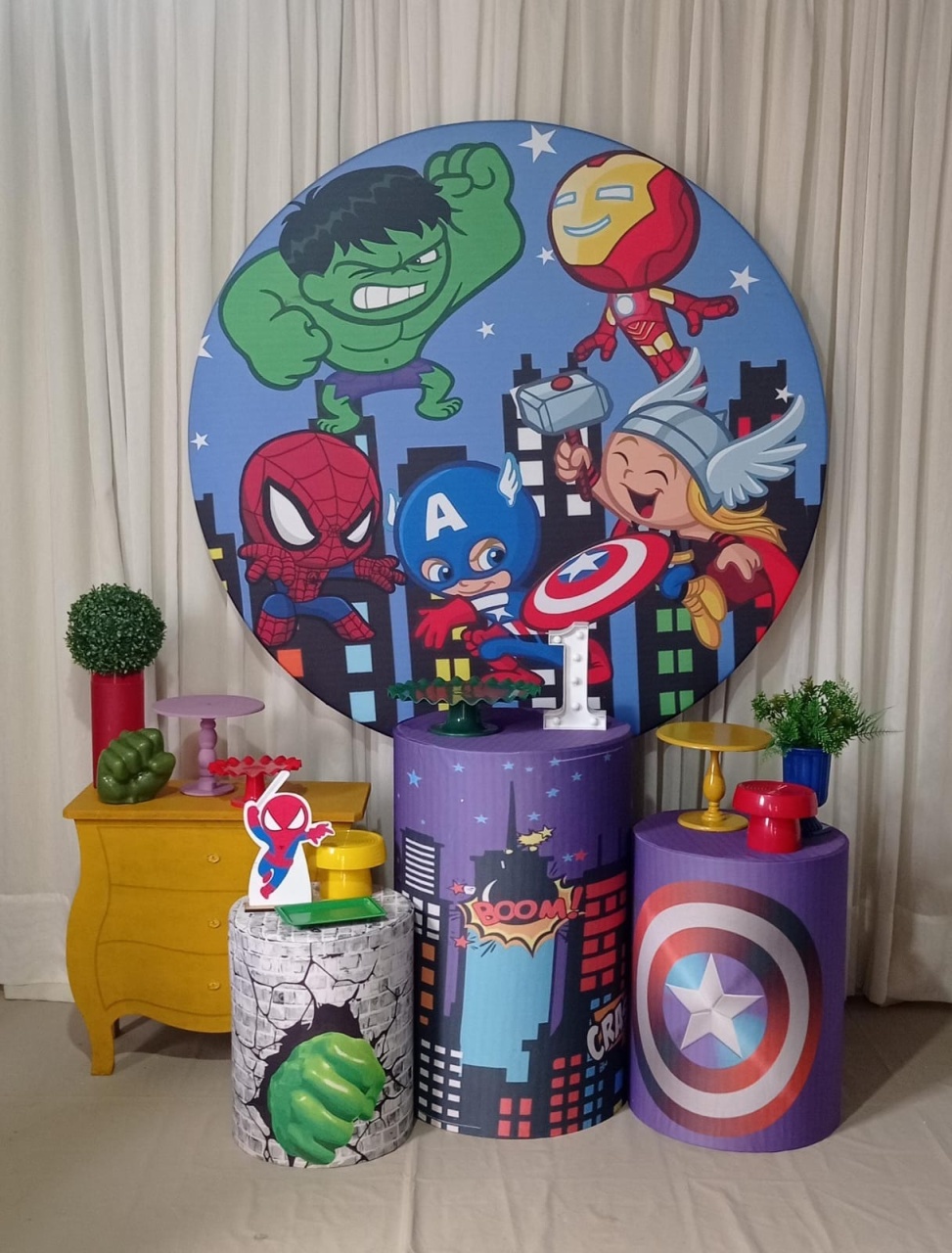 Vingadores Baby Safira - Tok de Festas 