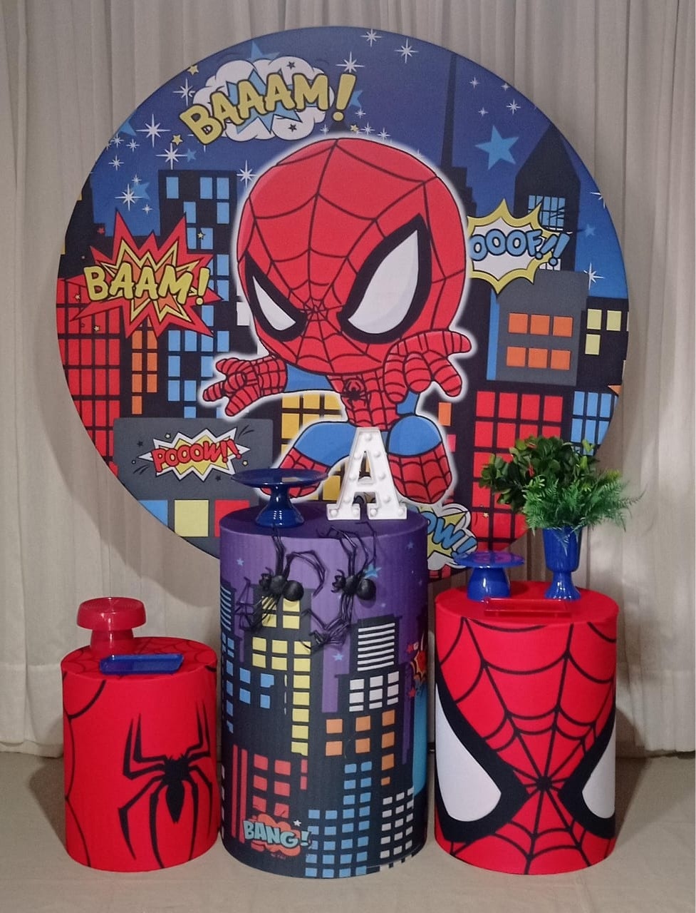 Homem Aranha Baby  Rubi - Tok de Festas 