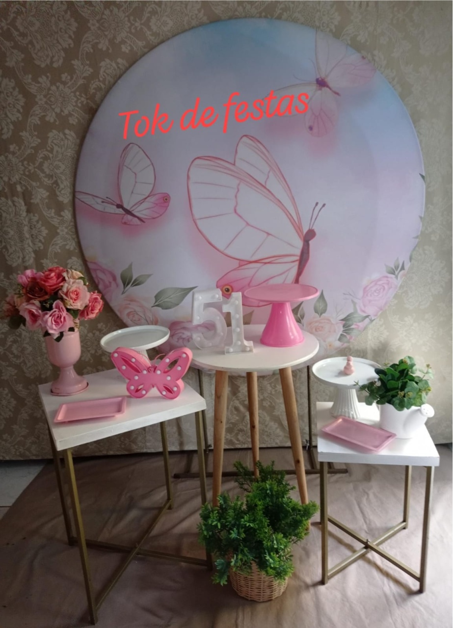 Borboleta Rosa - Tok de Festas 