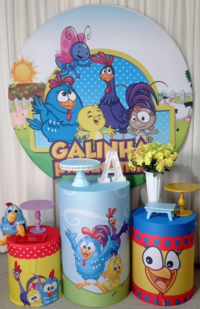 Galinha Pintadinha Azul Rubi - Tok de Festas 