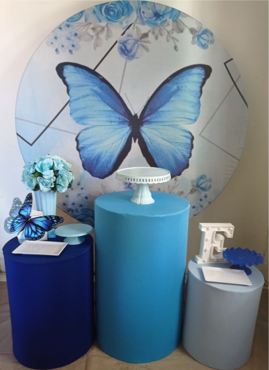 Borboleta Azul Rubi - Tok de Festas 