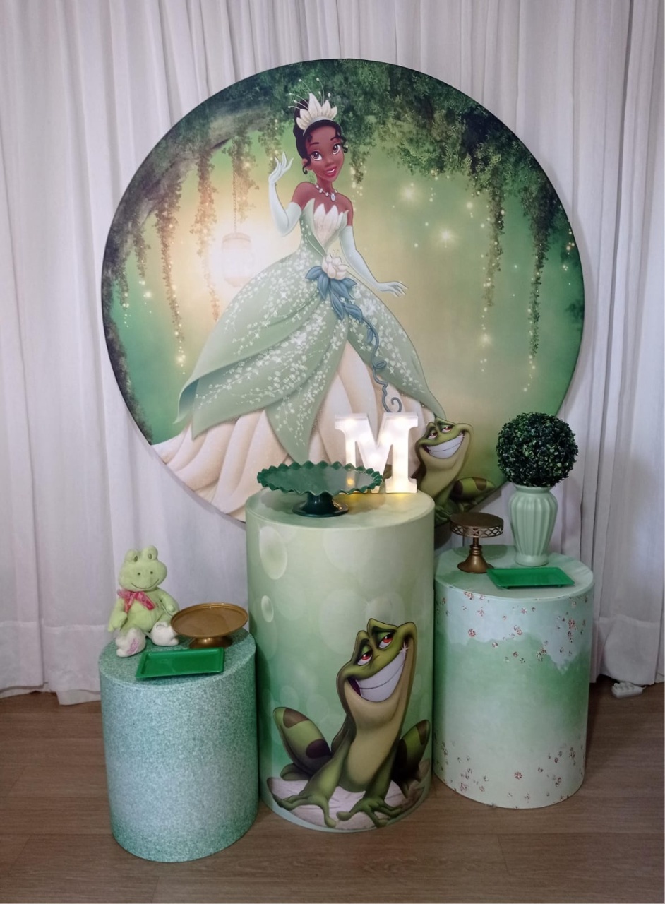 Princesa Tiana Adulto Rubi  - Tok de Festas 