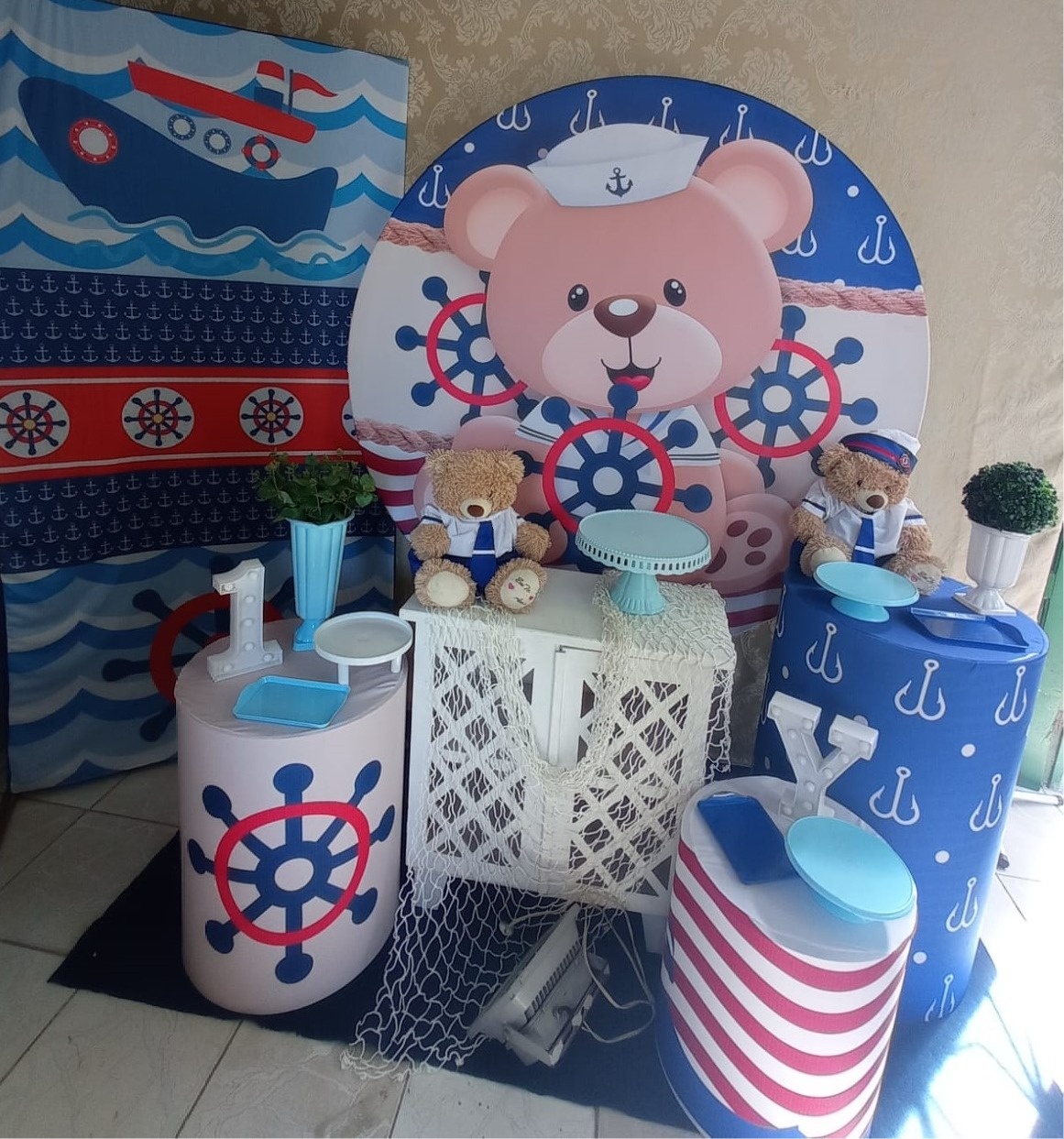  Urso Marinheiro Jade  - Tok de Festas 