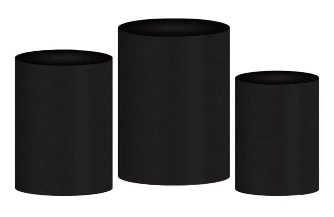 Capas de Cilindros Preto - Tok de Festas 