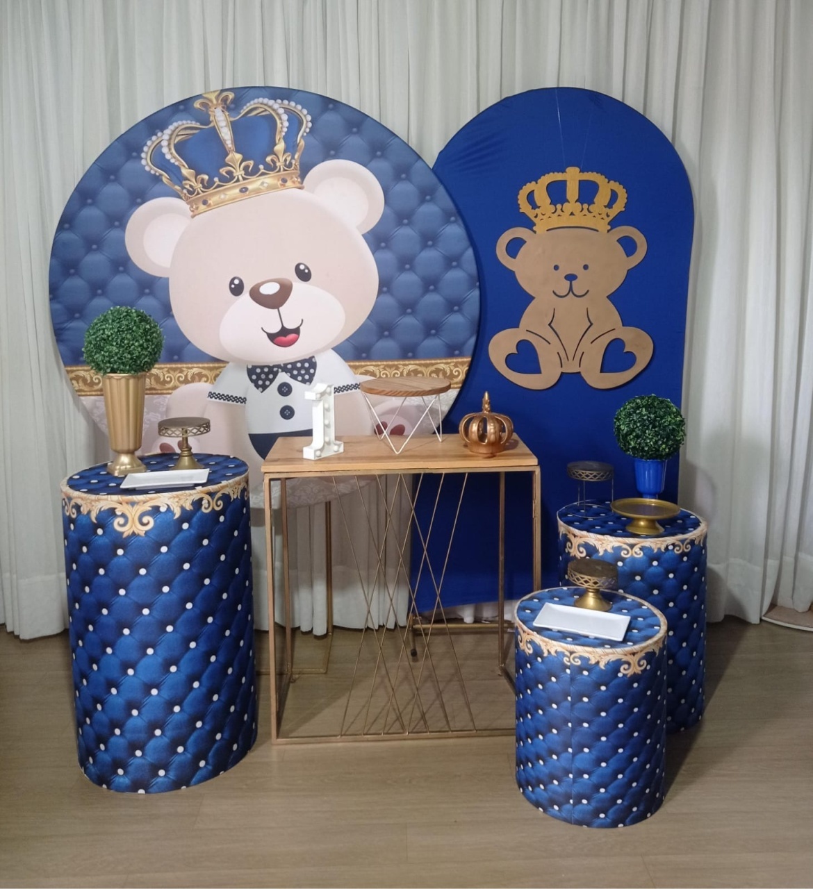Urso Azul Escuro Jade  - Tok de Festas 