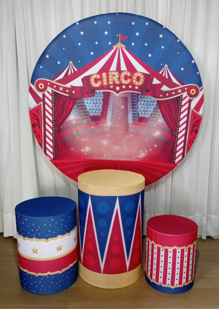 Kit Circo Azul - Tok de Festas 