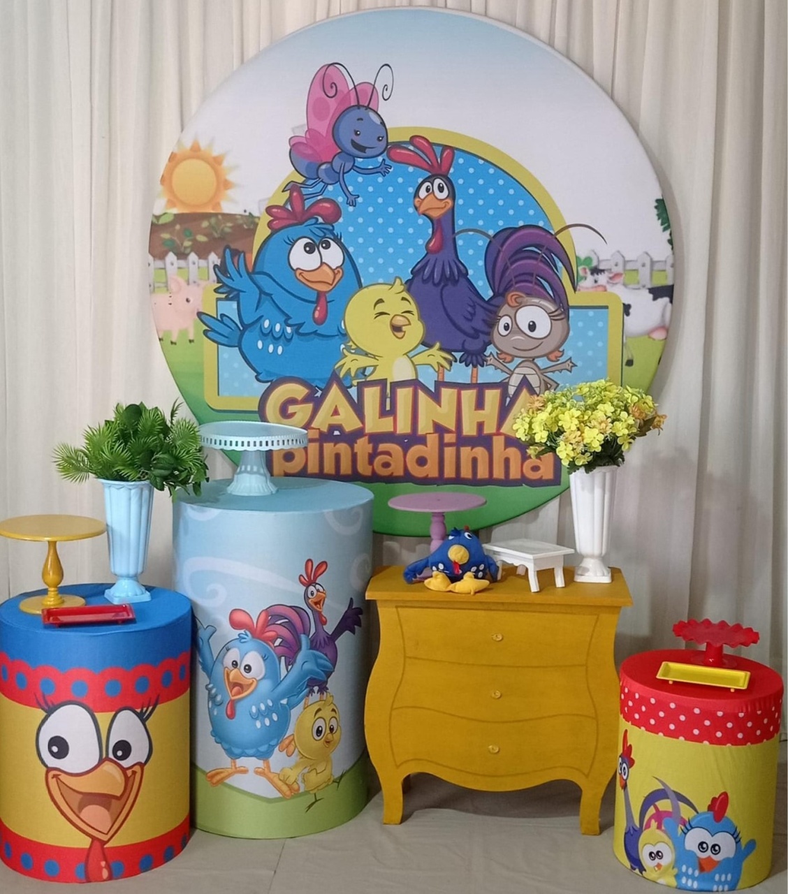 Galinha Pintadinha Azul Safira - Tok de Festas 