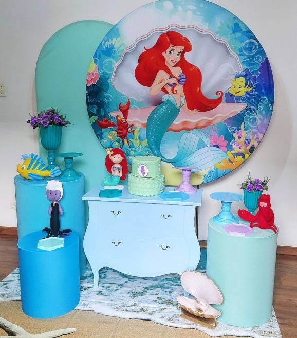 Kit Diamante Ariel Pequena Sereia  - Michele Locações
