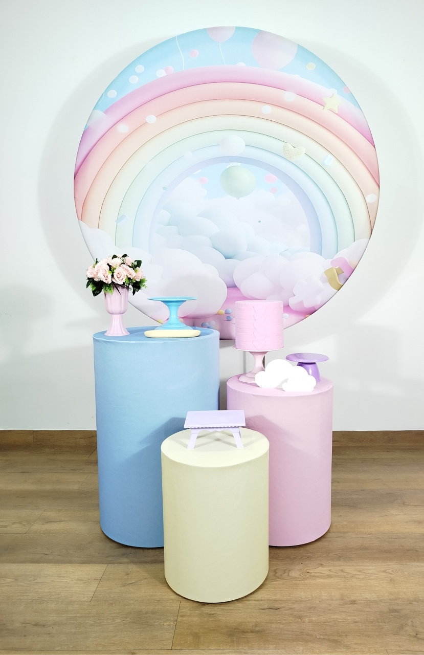 Kit Prata Arco Iris - Michele Locações