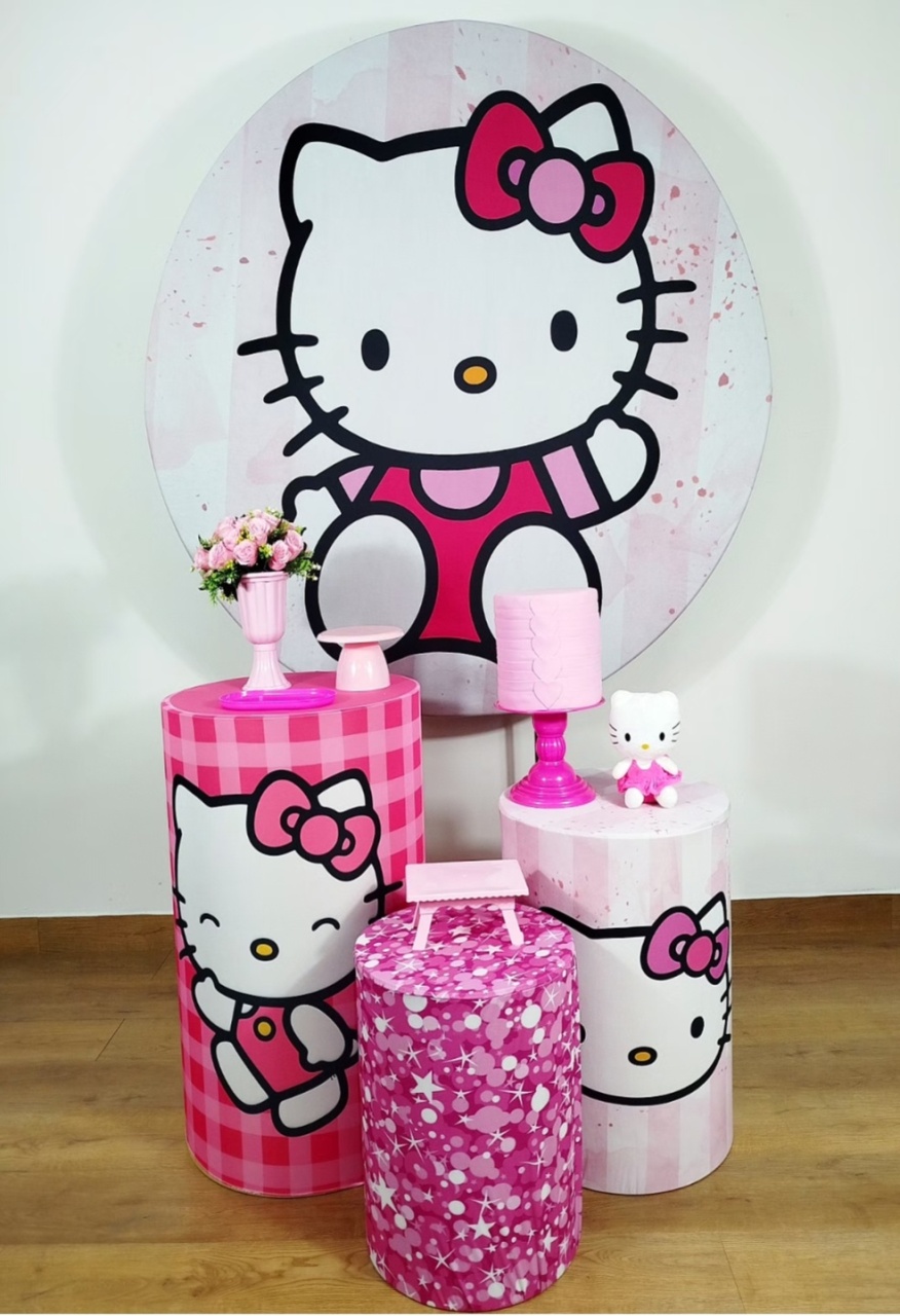 Kit Prata Hello Kitty - Michele Locações