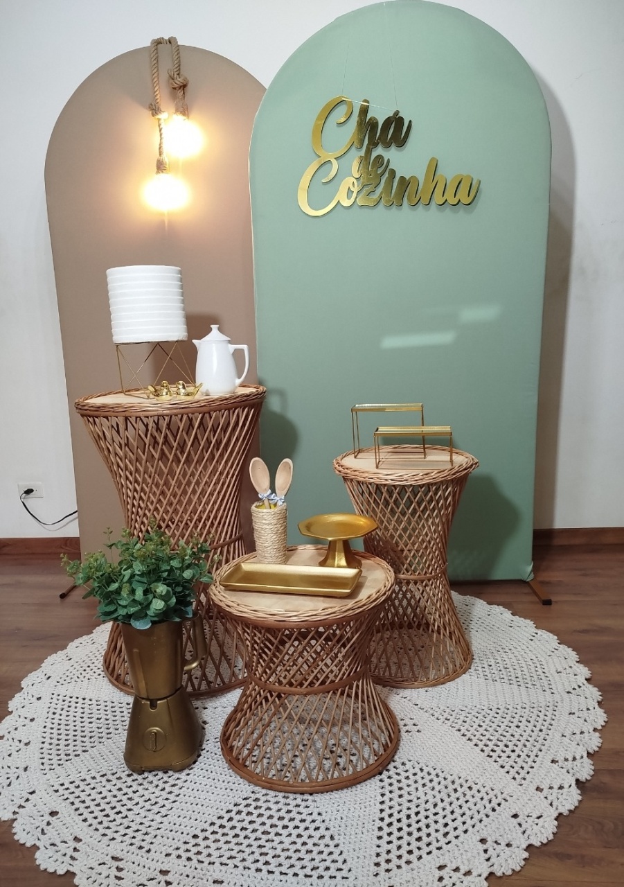 Composição Luxo Vime Chá  de Cozinha 2 - Michele Locações