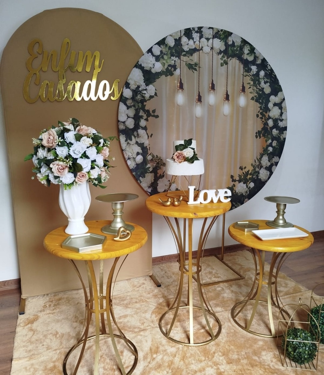 Composição Casamento Bege - Michele Locações
