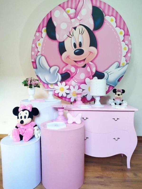 Kit Ouro Minnie Rosa - Michele Locações