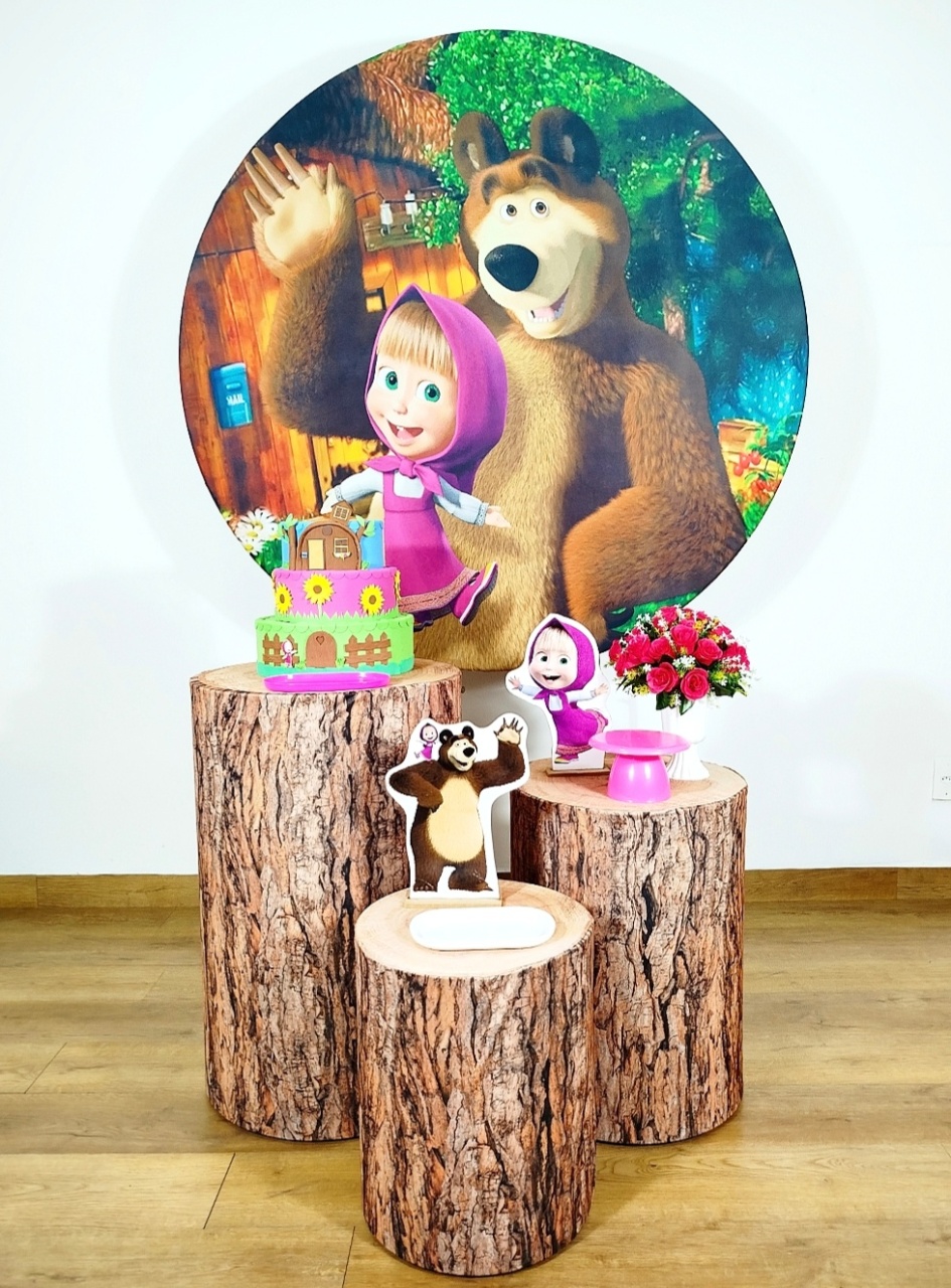 Kit Prata Masha E O Urso - Michele Locações