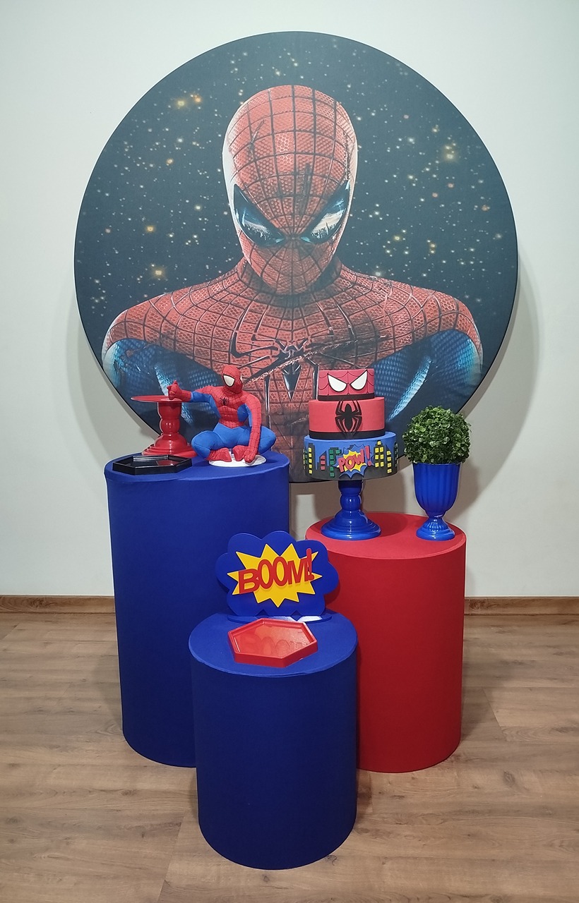 Kit Prata  Homem Aranha  - Michele Locações