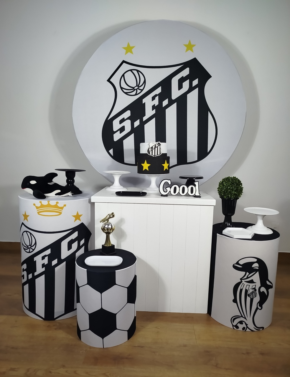 Kit Ouro Santos F.c - Michele Locações