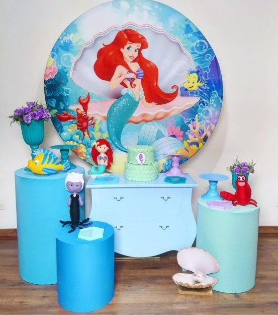 Kit Ouro Ariel Pequena Sereia - Michele Locações
