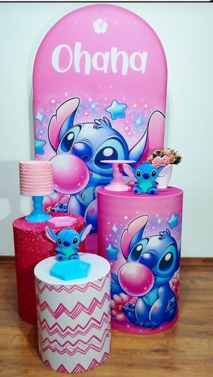 Kit Com Painel Romano Stitch - Michele Locações