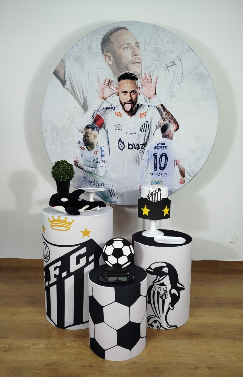 Kit Prata Neymar / Santos  - Michele Locações