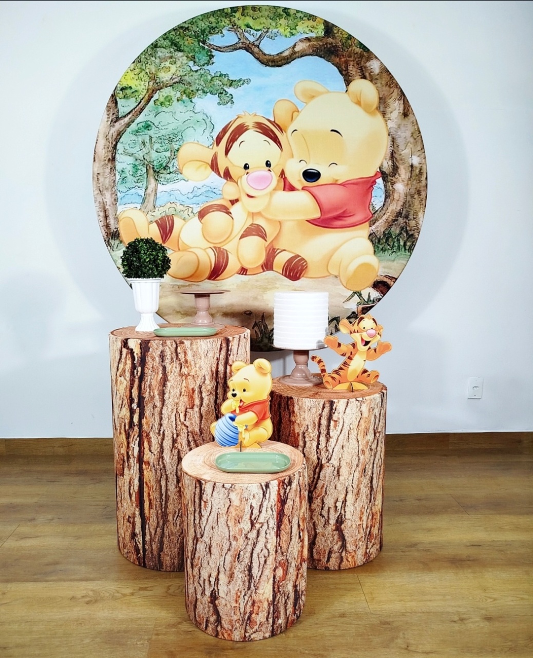 Kit Prata Ursinho Pooh - Michele Locações